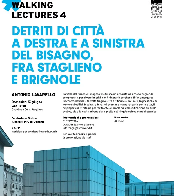 Detriti di città a destra e a sinistra del Bisagno, fra staglieno e Brignole