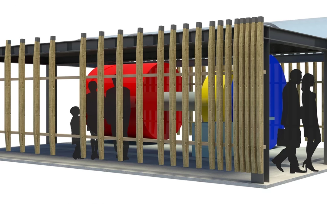 Padiglione espositivo per turbina elettrica dismessa